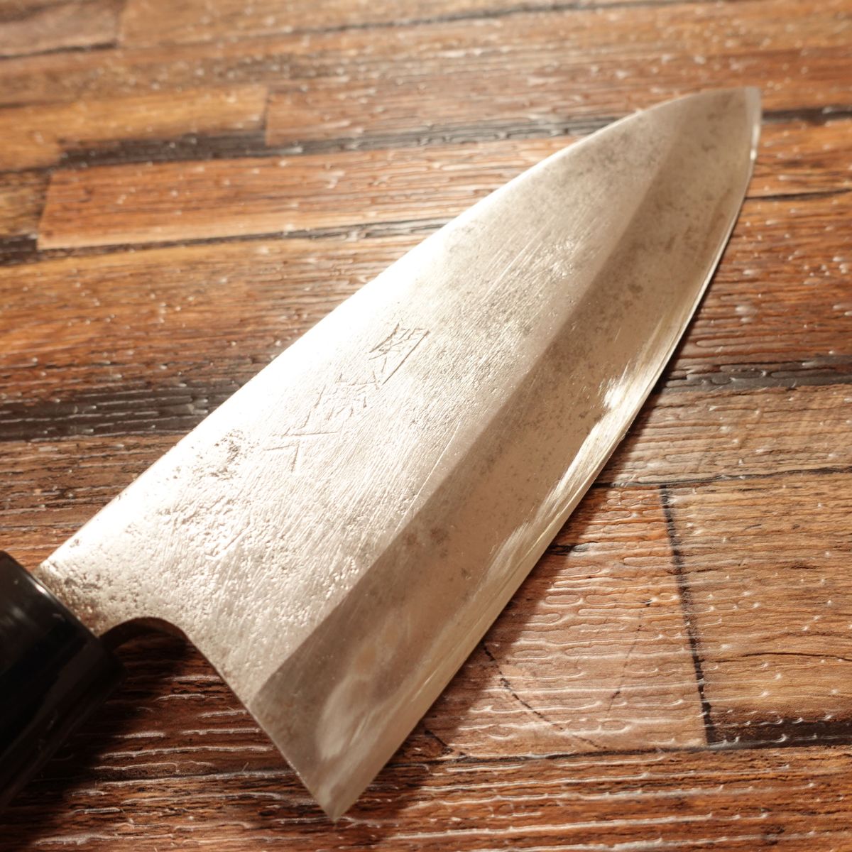 Seki Magoroku Ume Deba Knife, Sharpened, Hagane Steel