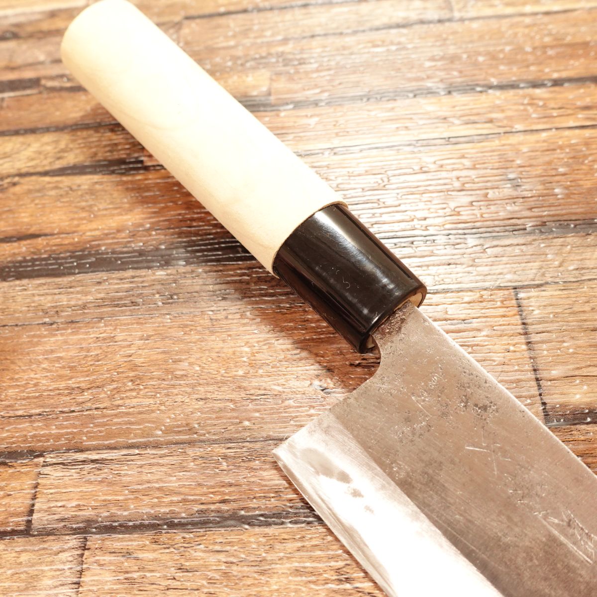 Seki Magoroku Ume Deba Knife, Sharpened, Hagane Steel