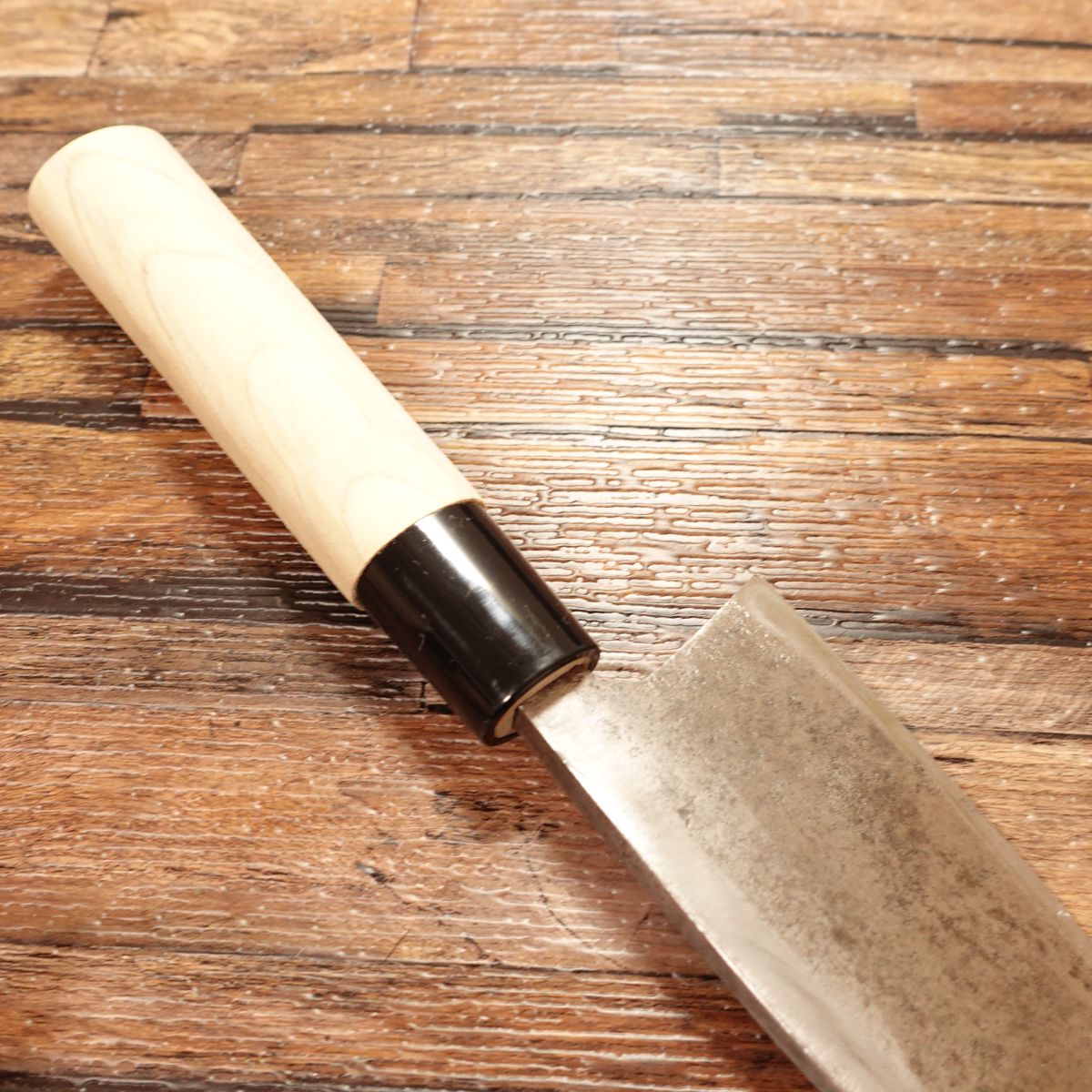 Seki Magoroku Ume Deba Knife, Sharpened, Hagane Steel