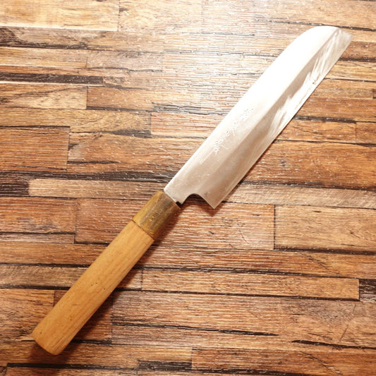 Kikuyoshi Kama-Usuba Knife, Sharpened, Water Buffalo Handle, Kikuyoshi-Made