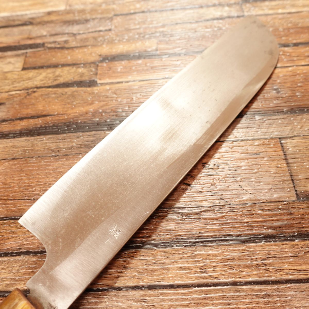 Kikuyoshi Kama-Usuba Knife, Sharpened, Water Buffalo Handle, Kikuyoshi-Made