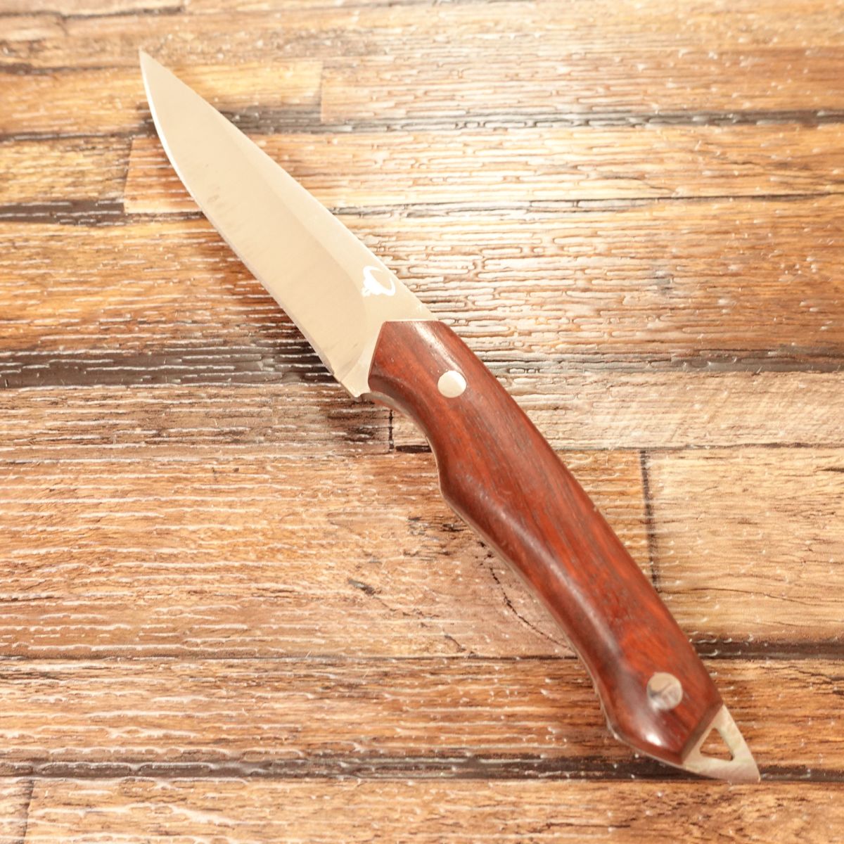 Sheath Knife, Unused Stored Item, Buffalo Logo, With Leather Sheath, Knife Shop Stock, Dead Stock, Camping, Outdoor