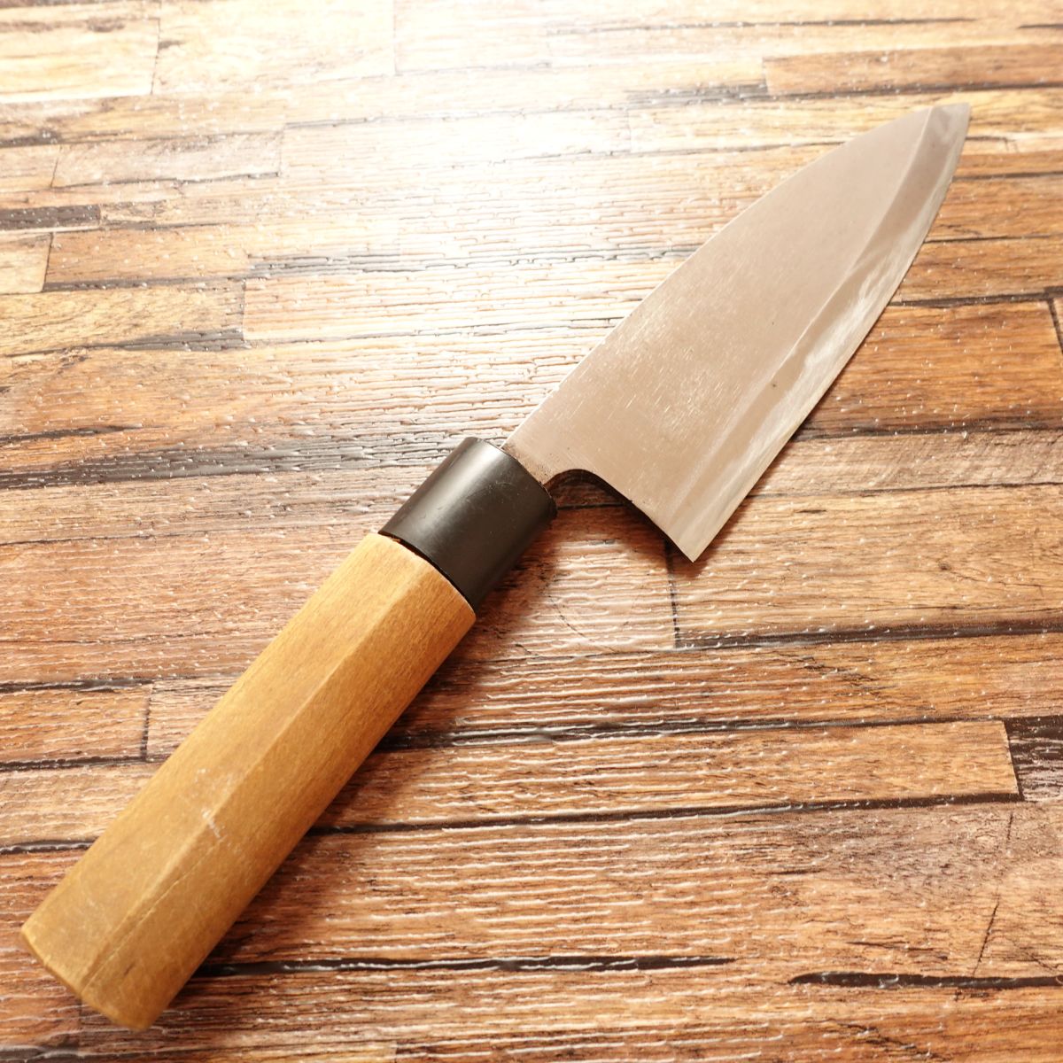 Kikuhiko Deba Knife, Sharpened, Thick Blade, Hagane Steel