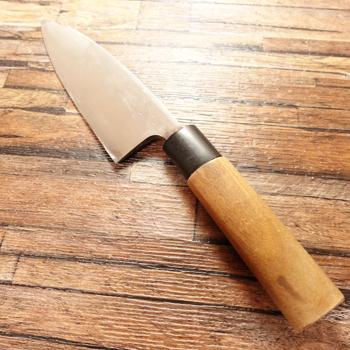 Kikuhiko Deba Knife, Sharpened, Thick Blade, Hagane Steel