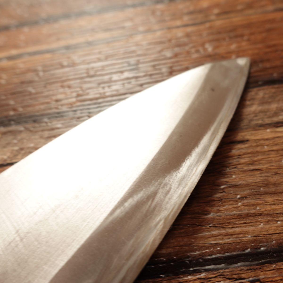 Kikuhiko Deba Knife, Sharpened, Thick Blade, Hagane Steel