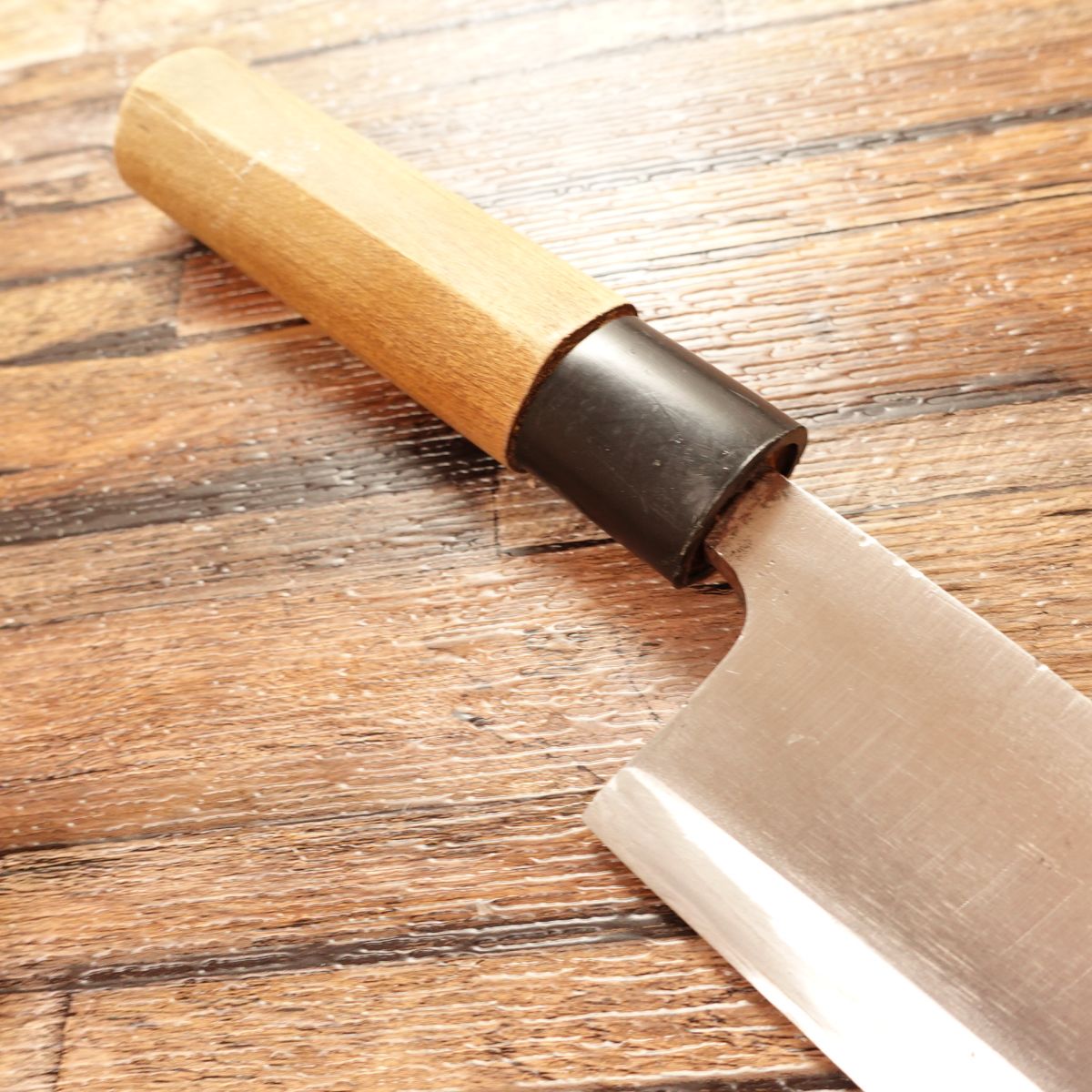 Kikuhiko Deba Knife, Sharpened, Thick Blade, Hagane Steel