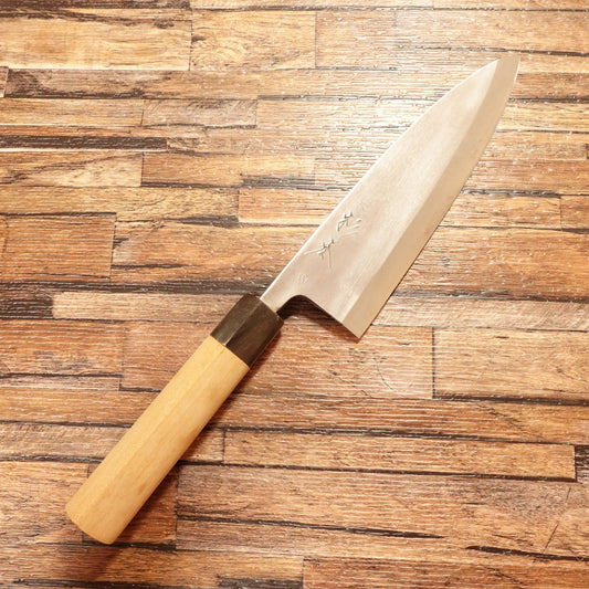 Sugimoto Deba Knife, Sharpened, Over 6 Sun, Water Buffalo Handle, Tokyo Sugimoto, Nearly Unused Stored Item