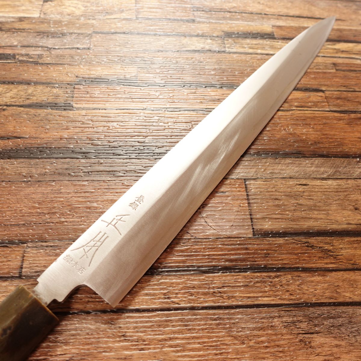 Masamoto Sohonten Yanagiba Knife, Sharpened, Water Buffalo Handle, Sashimi Knife, 300mm, Shaku Size