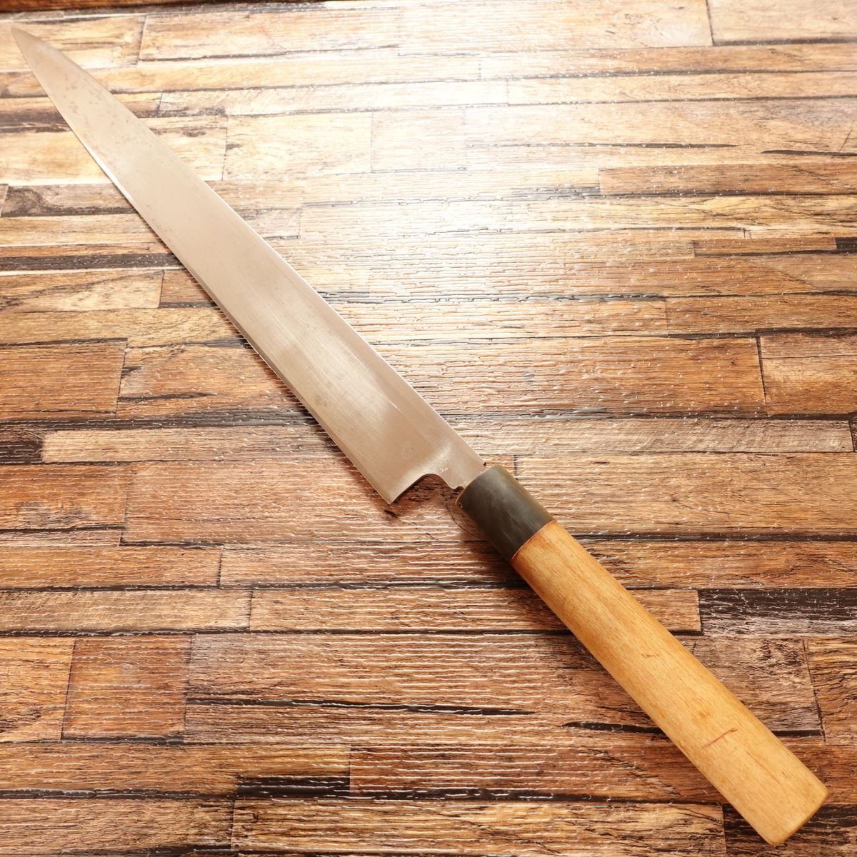 Masamoto Sohonten Yanagiba Knife, Sharpened, Water Buffalo Handle, Sashimi Knife, 360mm, Shaku-Ni Size