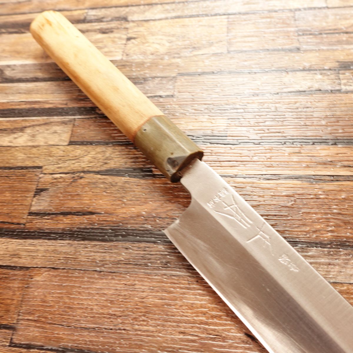 Masamoto Sohonten Yanagiba Knife, Sharpened, Water Buffalo Handle, Sashimi Knife, 360mm, Shaku-Ni Size