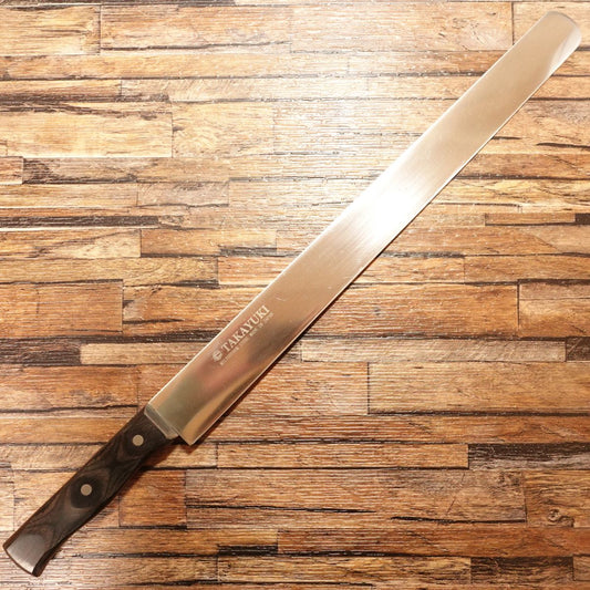 Sakai Takayuki Castella Knife, Sharpened, Slicing Knife, Cake Knife, Straight Edge, For Roast Beef and Ham