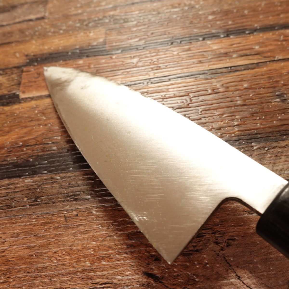 Sakai Naosuke Aji-Kiri Knife, Sharpened, Small Deba Knife, Horse Mackerel Knife, Hagane Steel, 110mm