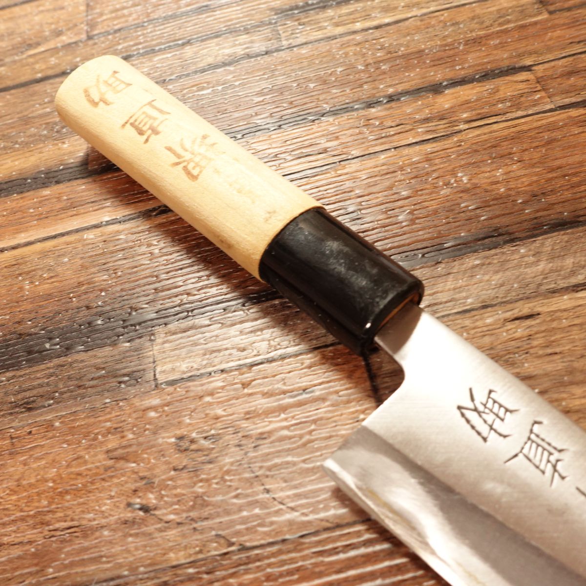 Sakai Naosuke Aji-Kiri Knife, Sharpened, Small Deba Knife, Horse Mackerel Knife, Hagane Steel, 110mm