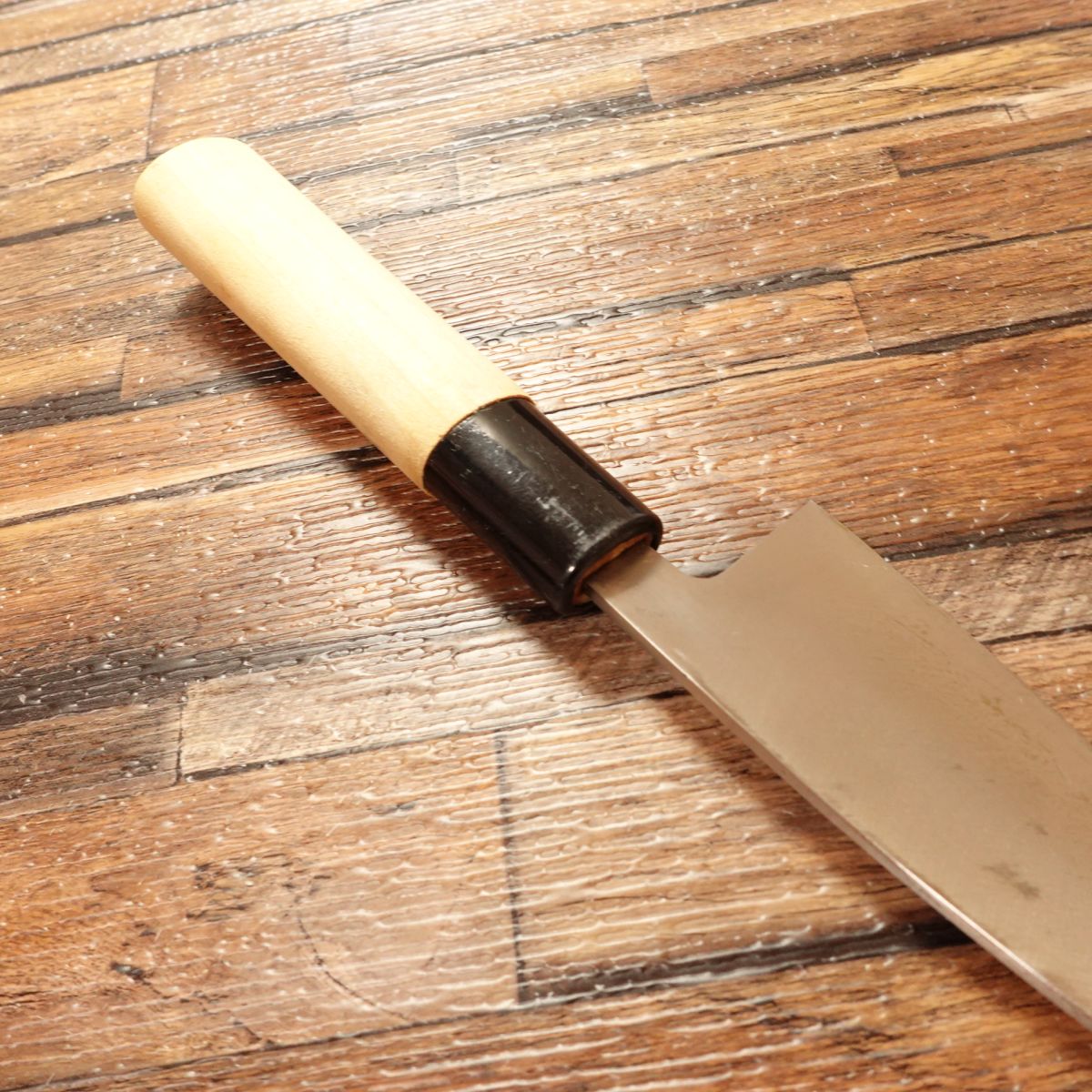 Sakai Naosuke Aji-Kiri Knife, Sharpened, Small Deba Knife, Horse Mackerel Knife, Hagane Steel, 110mm