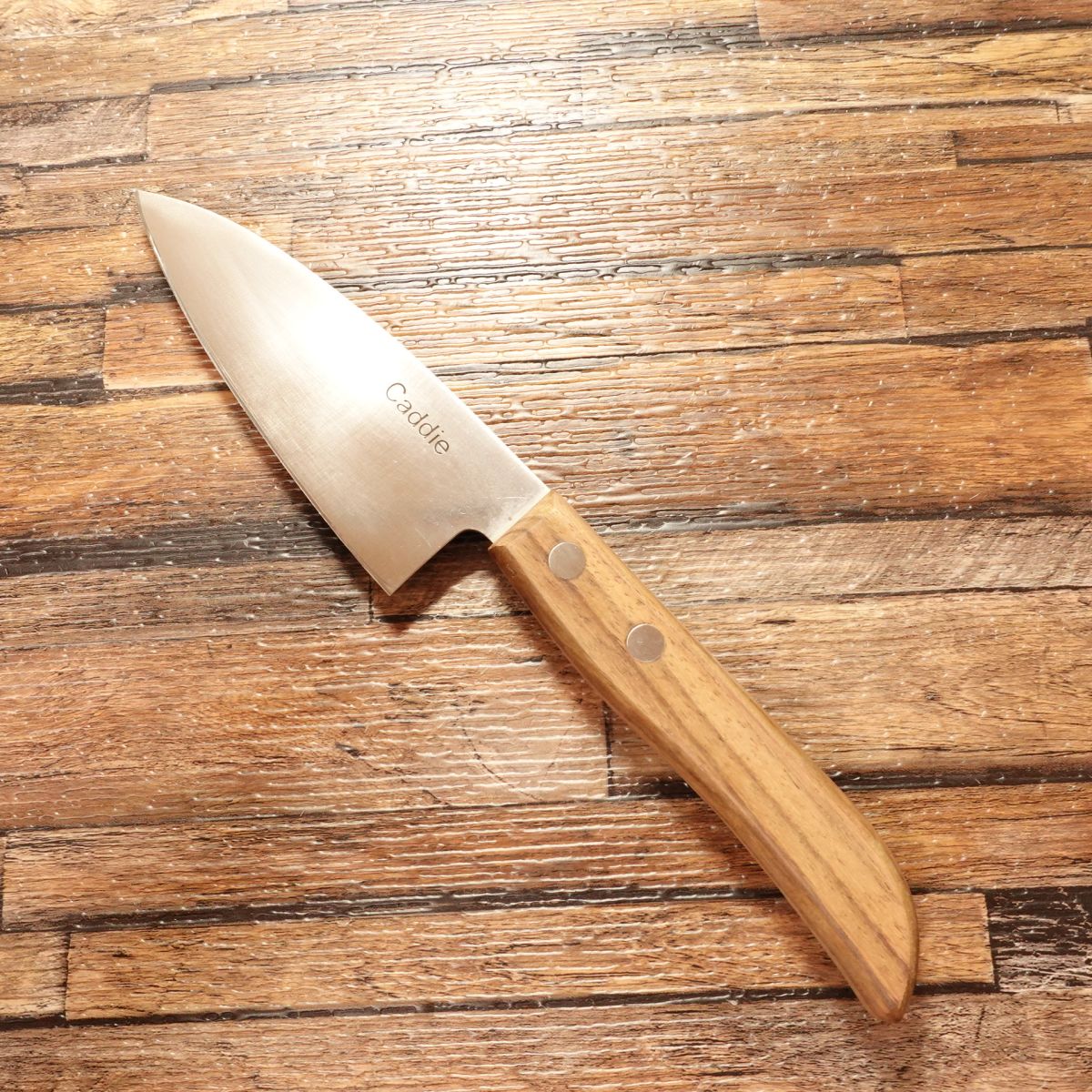 Caddie Aji-Kiri Knife, Sharpened, Small Deba Knife, Stainless Steel, Slim Blade, 110mm