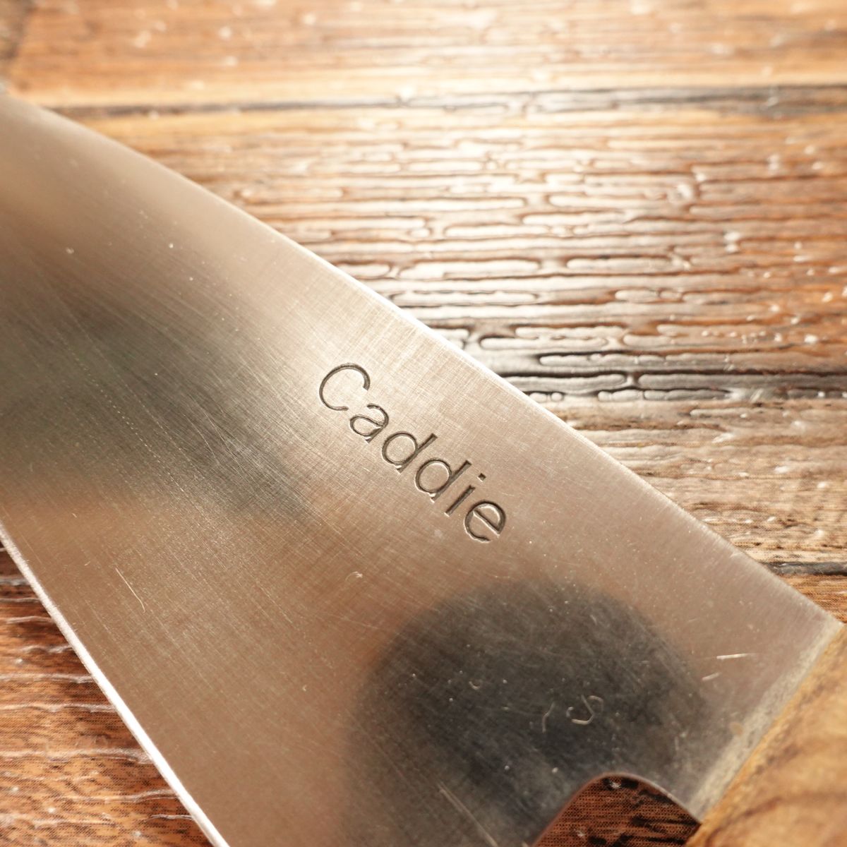 Caddie Aji-Kiri Knife, Sharpened, Small Deba Knife, Stainless Steel, Slim Blade, 110mm