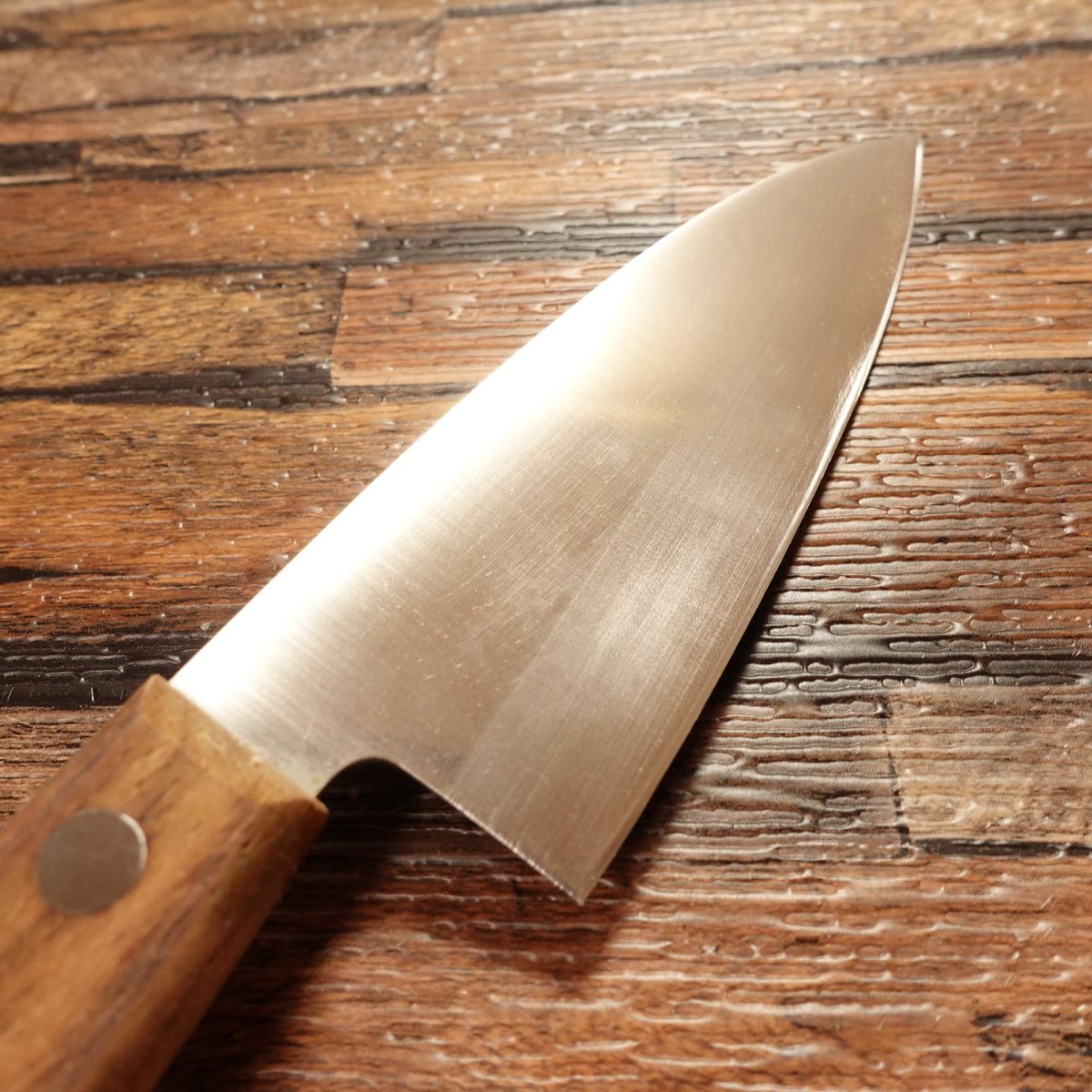 Caddie Aji-Kiri Knife, Sharpened, Small Deba Knife, Stainless Steel, Slim Blade, 110mm