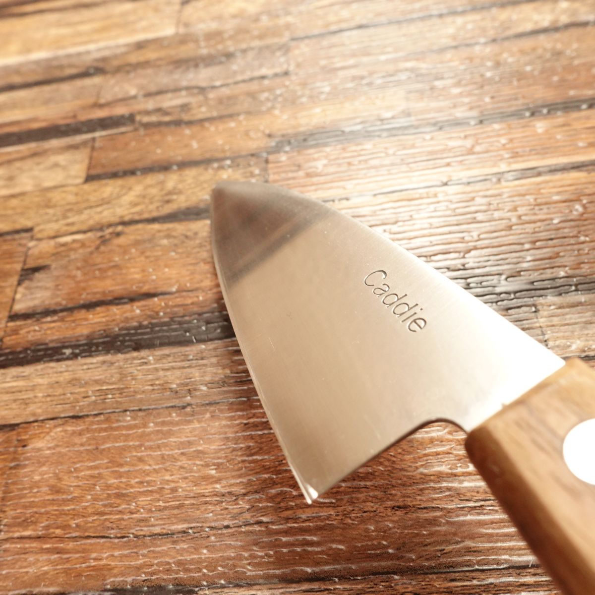 Caddie Aji-Kiri Knife, Sharpened, Small Deba Knife, Stainless Steel, Slim Blade, 110mm