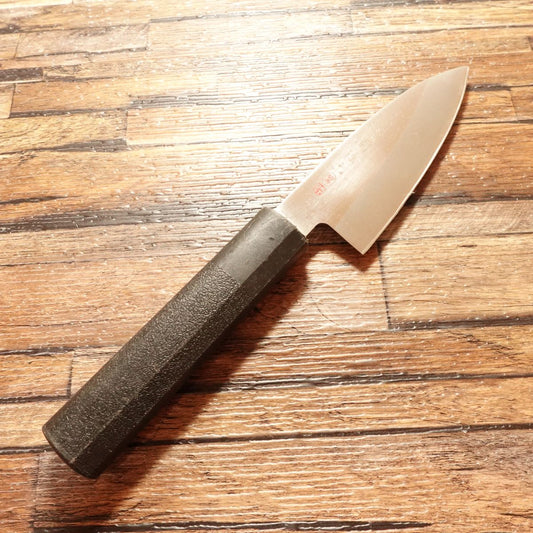 Seki Magoroku Aji-Kiri Knife, Sharpened, Ginju Series, Small Deba Knife, EDGE ST Stainless Steel, 105mm