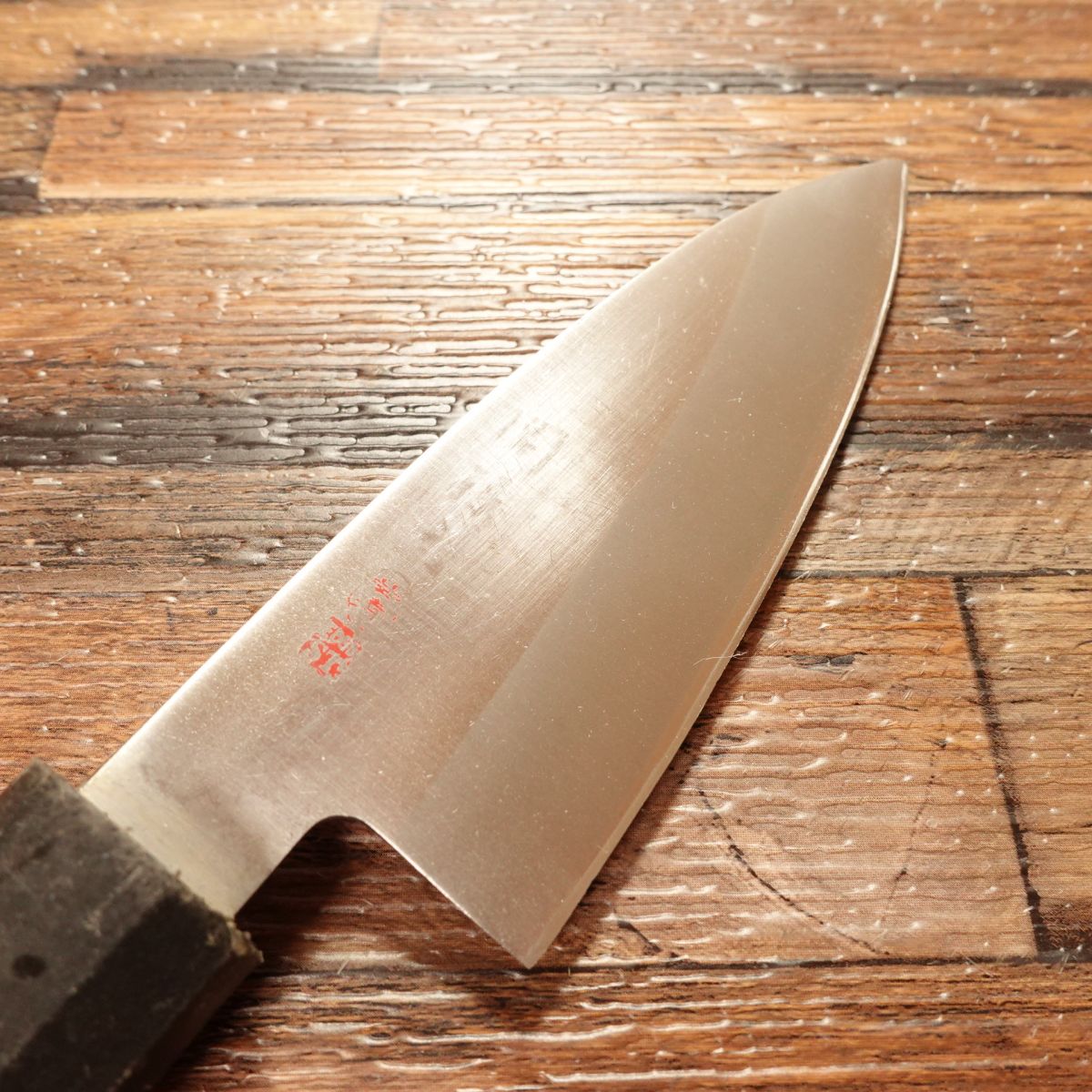 Seki Magoroku Aji-Kiri Knife, Sharpened, Ginju Series, Small Deba Knife, EDGE ST Stainless Steel, 105mm