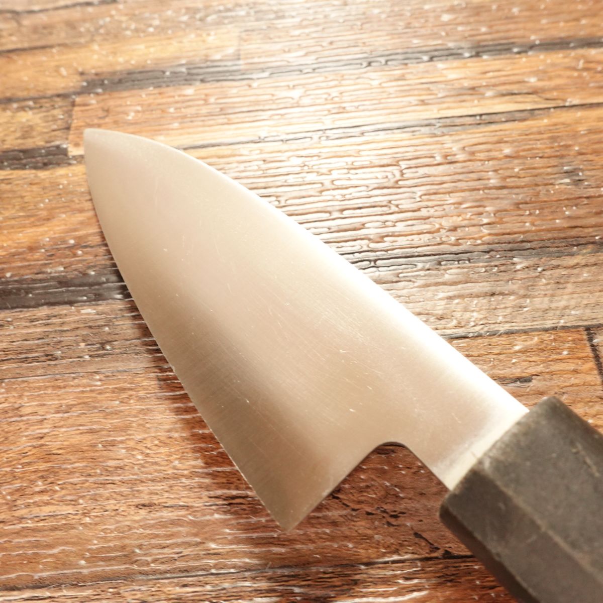 Seki Magoroku Aji-Kiri Knife, Sharpened, Ginju Series, Small Deba Knife, EDGE ST Stainless Steel, 105mm