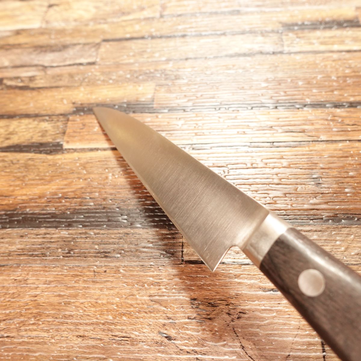 Sakai Toji Petty Knife, Sharpened, Fruit Knife, Stainless Steel, Ecole CP, Wooden Sheath, Nearly Unused