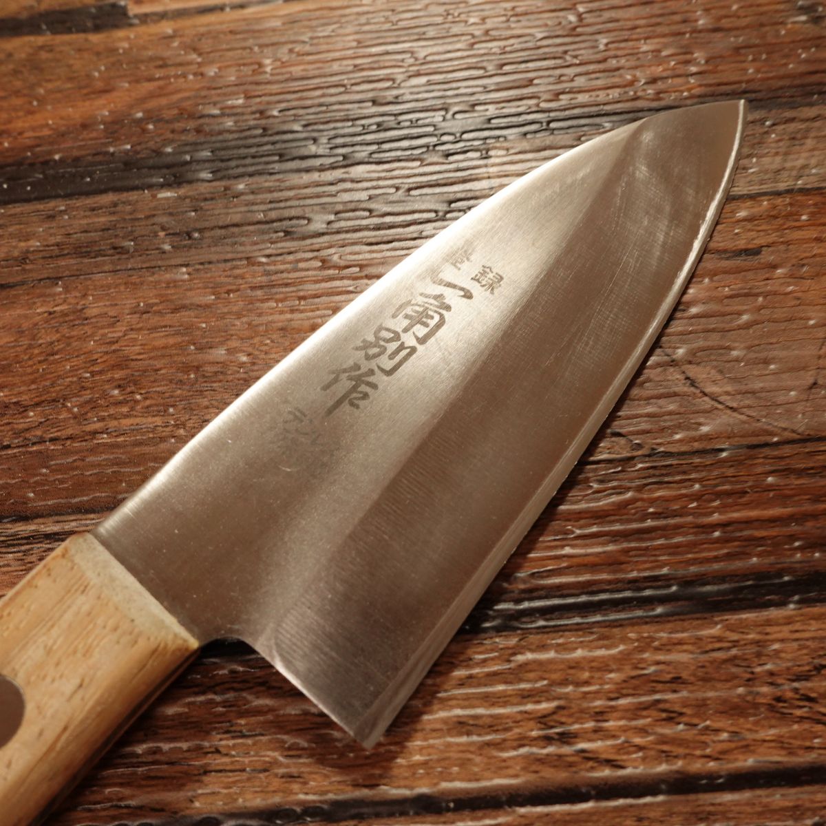 Ikkaku Aji Cutter Knife, Sharpened, Small Deba Knife, Special Stainless Steel, Custom Edition, 100mm