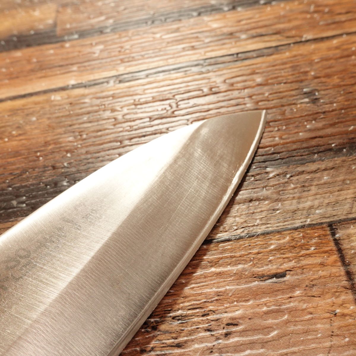 Ikkaku Aji Cutter Knife, Sharpened, Small Deba Knife, Special Stainless Steel, Custom Edition, 100mm