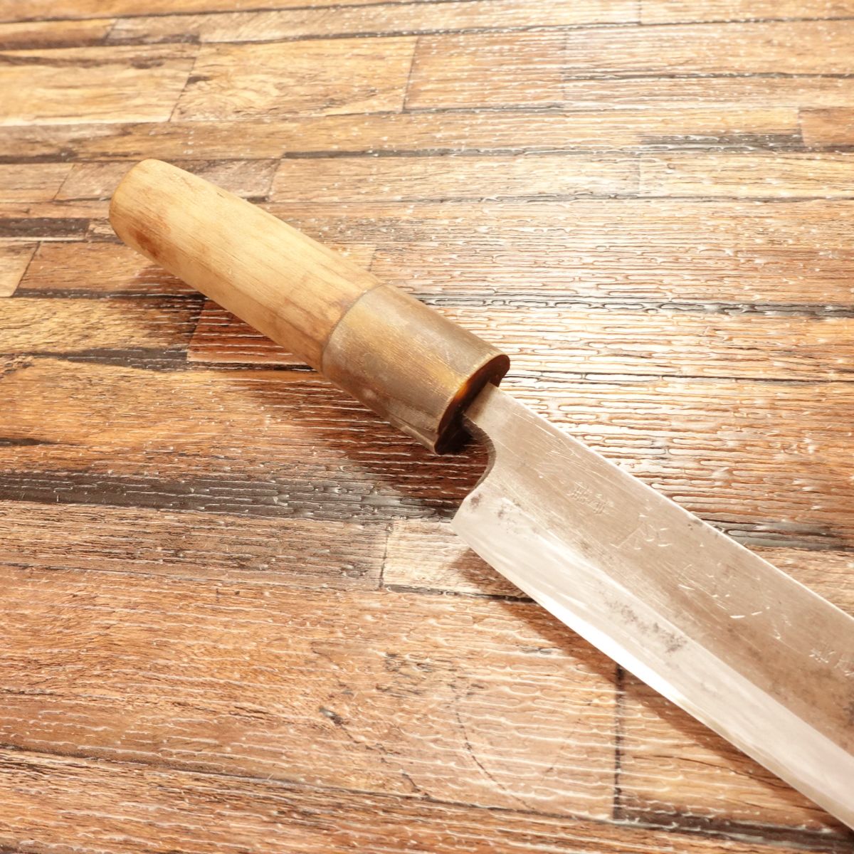 Hisamoto Unagi-Saki Knife, Water Buffalo Handle, Eel Knife, Hagane Steel, Special Selection, 160mm