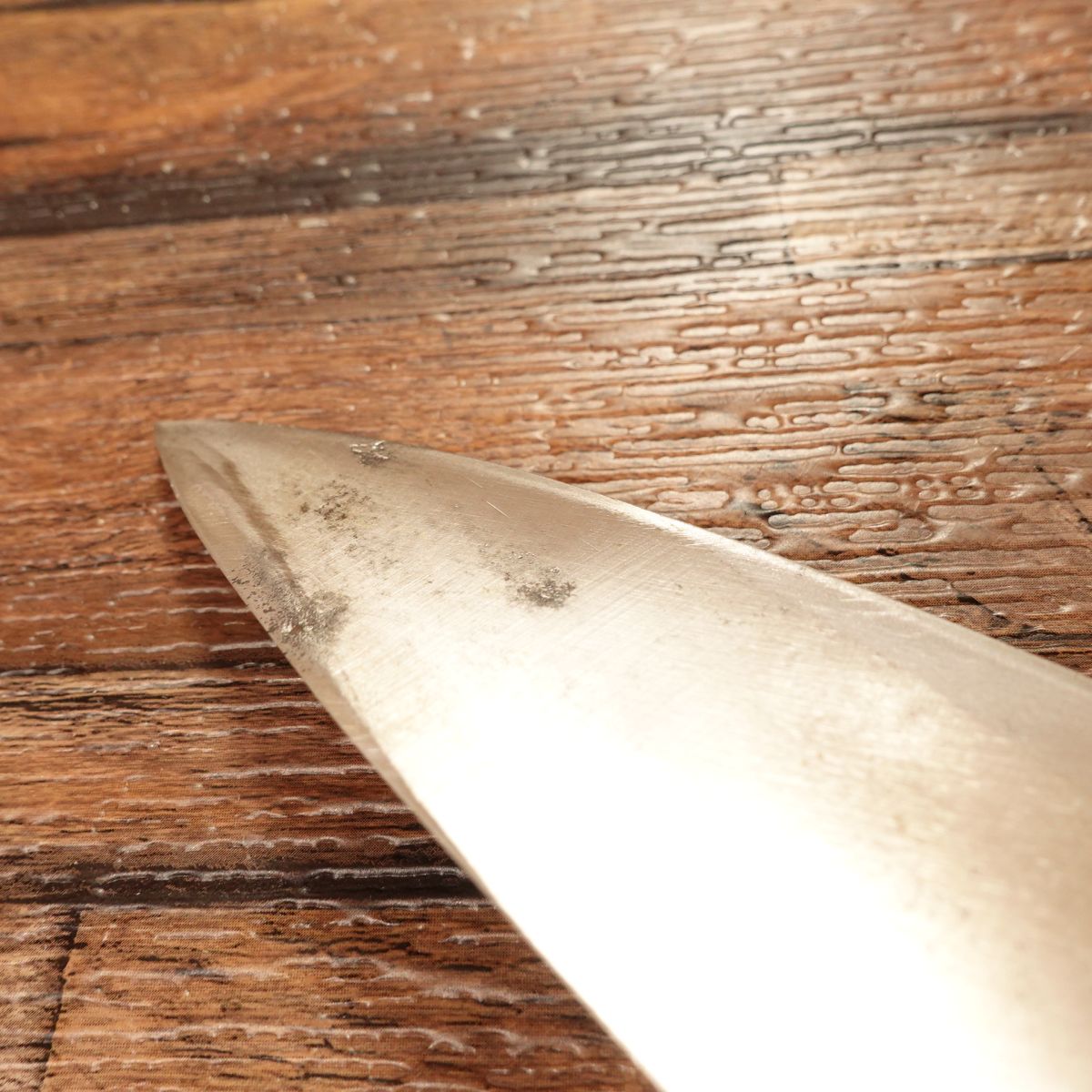 Sekimagoroku Aji-Kiri Knife, Sharpened, Ginju, Small Deba Knife, Hagane Steel, 105mm