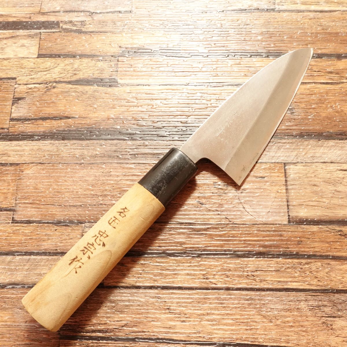 Tadamune Aji-Kiri Knife, Sharpened, Small Deba Knife, Masterpiece, Tadamune Saku, Hagane Steel, 105mm