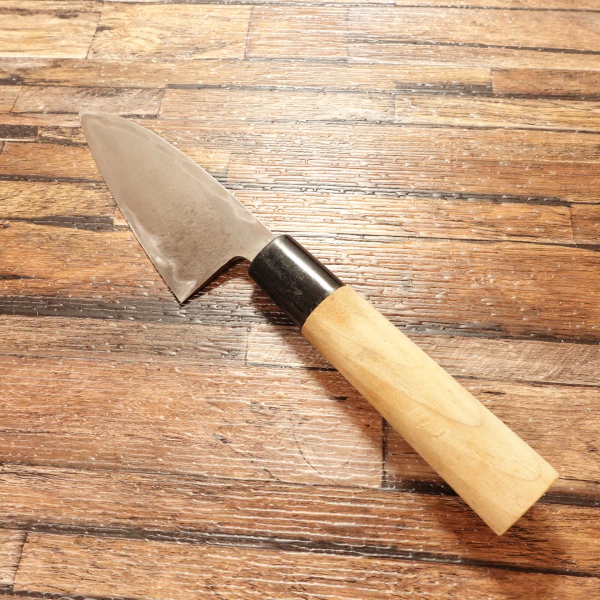 Tadamune Aji-Kiri Knife, Sharpened, Small Deba Knife, Masterpiece, Tadamune Saku, Hagane Steel, 105mm