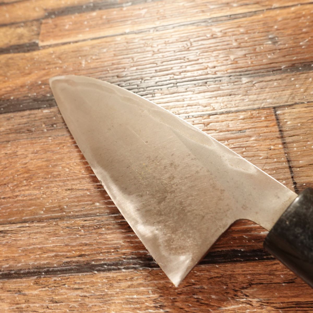 Tadamune Aji-Kiri Knife, Sharpened, Small Deba Knife, Masterpiece, Tadamune Saku, Hagane Steel, 105mm