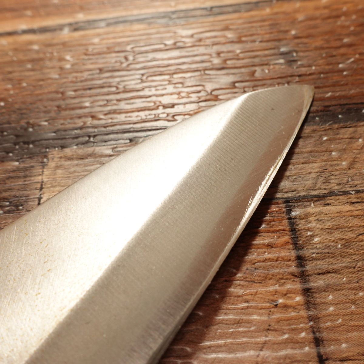 Tadamune Aji-Kiri Knife, Sharpened, Small Deba Knife, Masterpiece, Tadamune Saku, Hagane Steel, 105mm