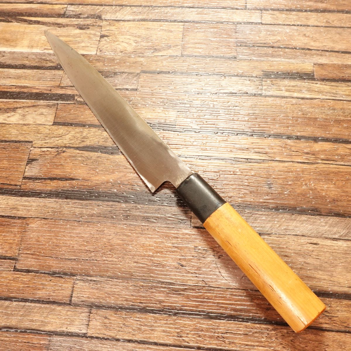 Iemitsu Yanagiba Knife, Sharpened, Sashimi Knife, Hagane Steel, 195mm
