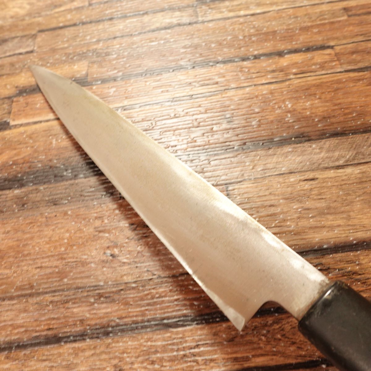 Iemitsu Yanagiba Knife, Sharpened, Sashimi Knife, Hagane Steel, 195mm