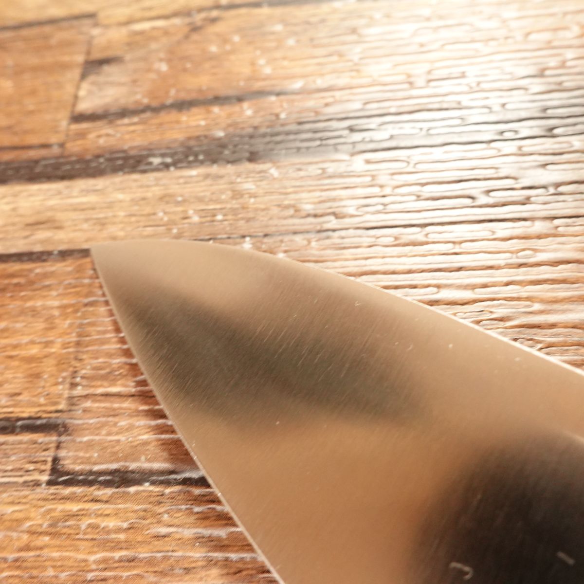 Taketsugu Aji-kiri Knife, Sharpened, Ko-Deba Style, Marble Pattern Handle, Light Use, 105mm