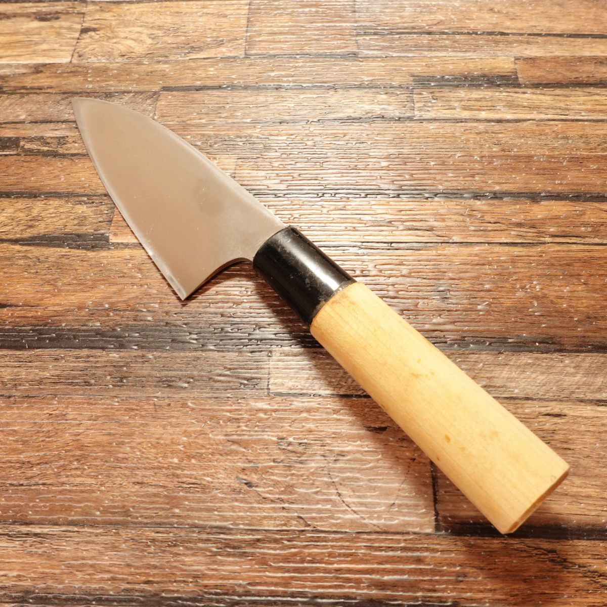 Touto Sansui Aji-kiri Knife, Sharpened, Ko-Deba Style, Stainless Steel, 105mm