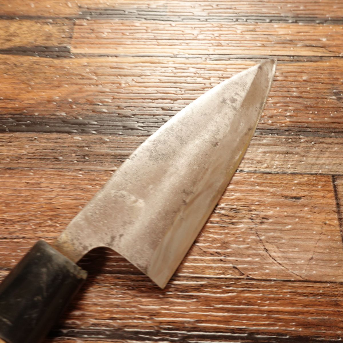 Echizen Cat Mark Aji-kiri Knife, Sharpened, Ko-Deba Style, “Special Make”, 100mm