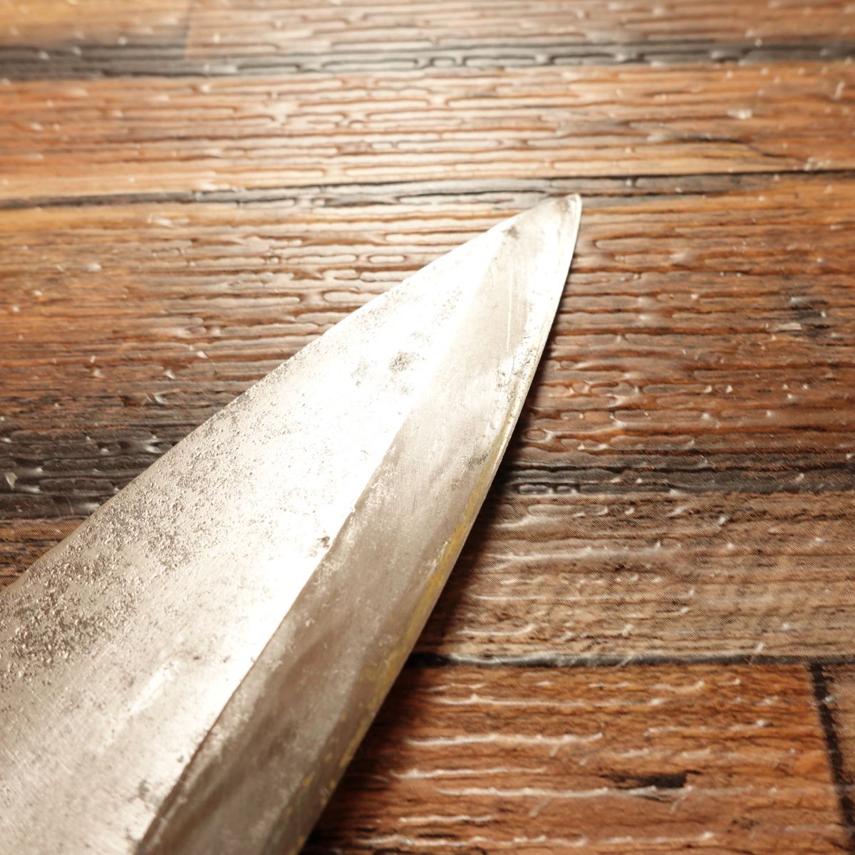 Echizen Cat Mark Aji-kiri Knife, Sharpened, Ko-Deba Style, “Special Make”, 100mm