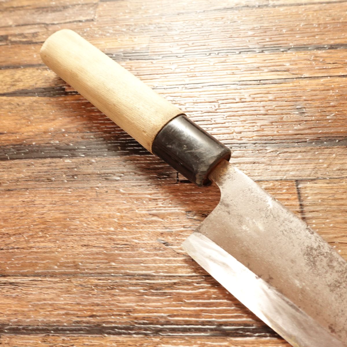 Echizen Cat Mark Aji-kiri Knife, Sharpened, Ko-Deba Style, “Special Make”, 100mm