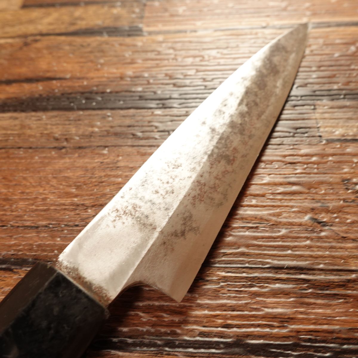 Asuke Shigemitsu Japanese Petty Knife, Sharpened, Fruit Knife for Decorative Cuts, Single Bevel, 115mm