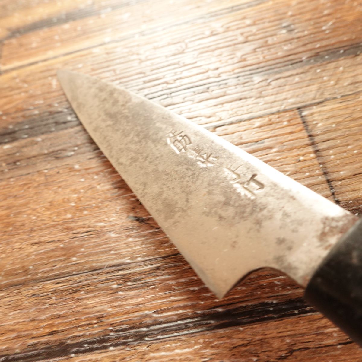 Asuke Shigemitsu Japanese Petty Knife, Sharpened, Fruit Knife for Decorative Cuts, Single Bevel, 115mm