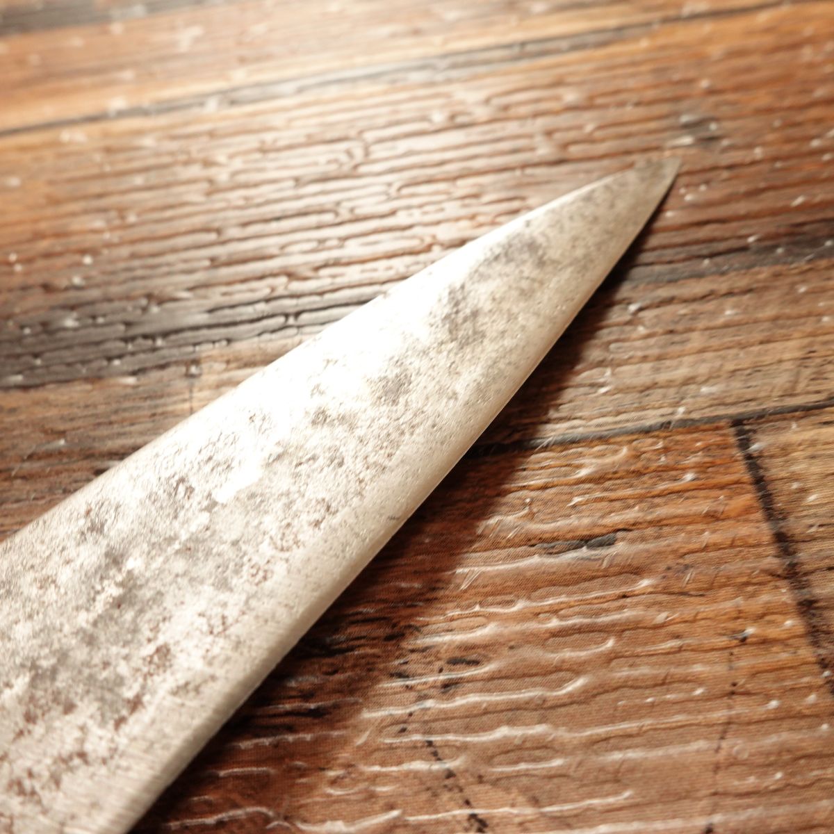 Asuke Shigemitsu Japanese Petty Knife, Sharpened, Fruit Knife for Decorative Cuts, Single Bevel, 115mm