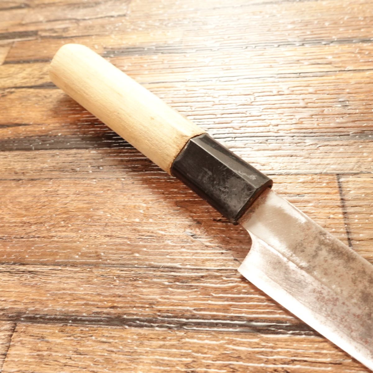 Asuke Shigemitsu Japanese Petty Knife, Sharpened, Fruit Knife for Decorative Cuts, Single Bevel, 115mm