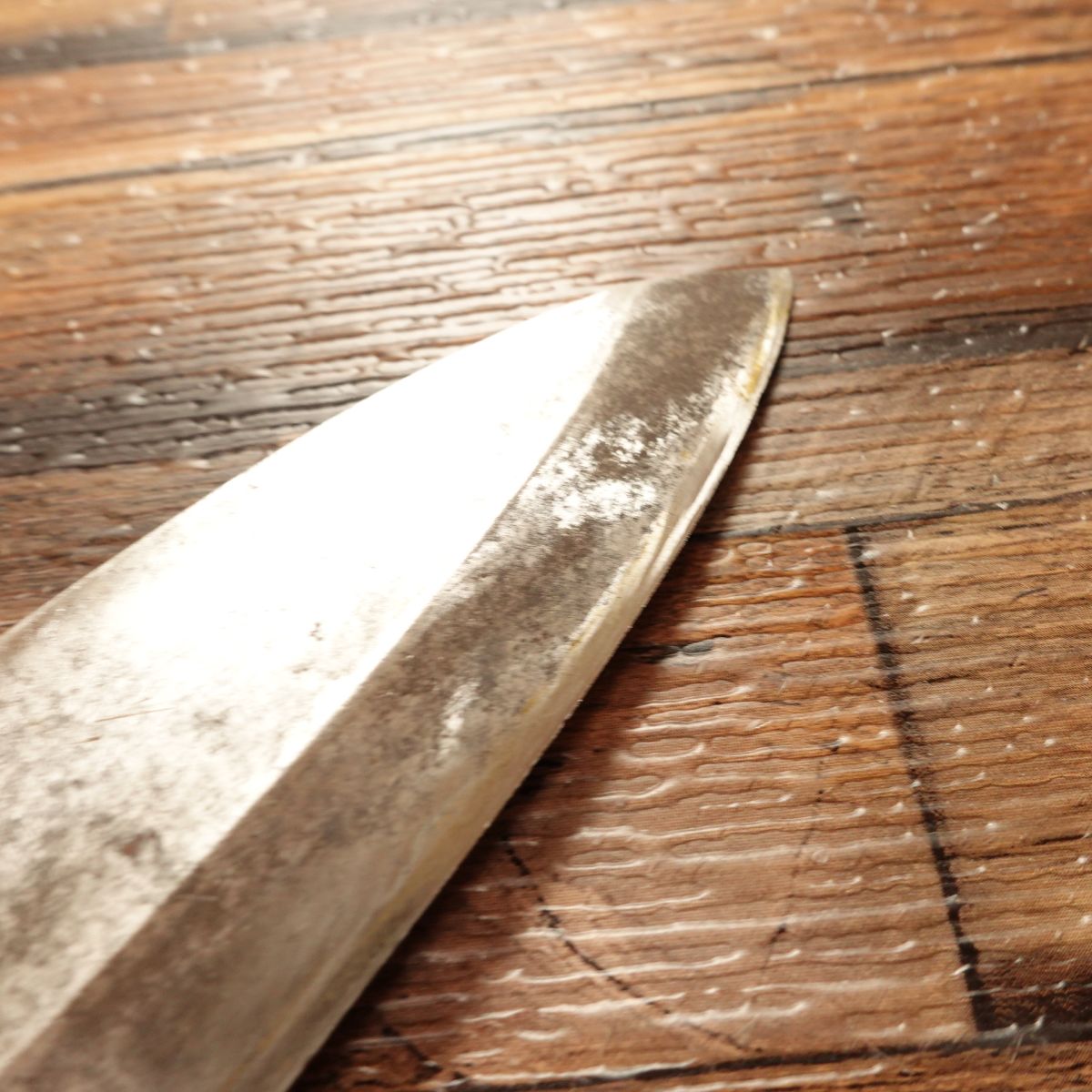 Sekimagoroku Aji-kiri Knife, Sharpened, Ginju Series, Ko-Deba Style, Hagane Steel, 105mm