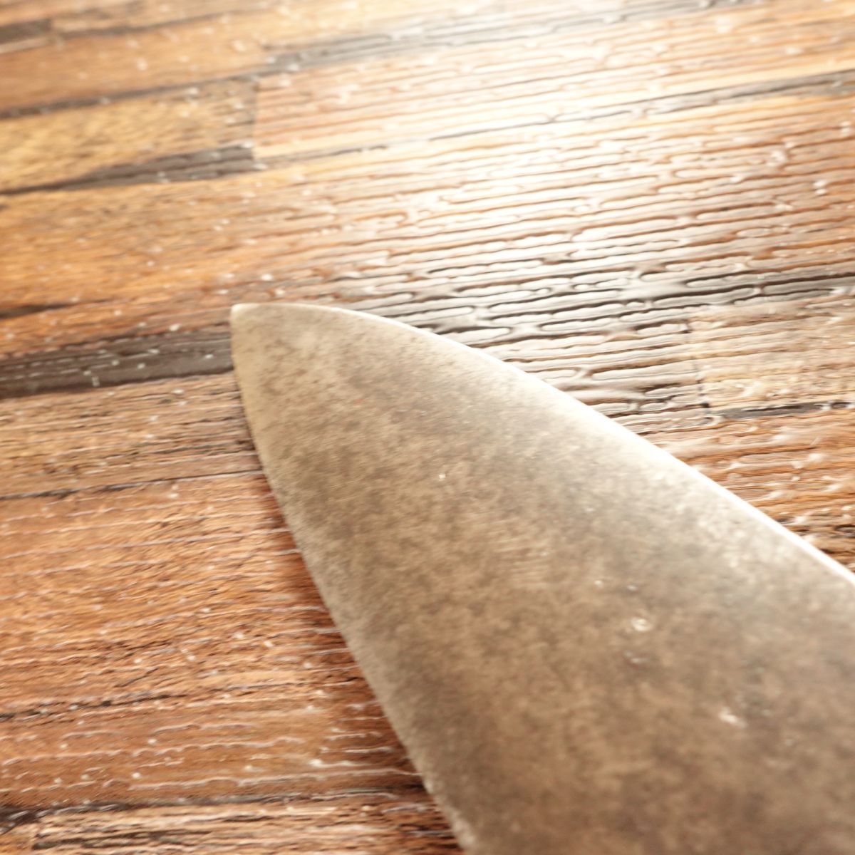 Sekimagoroku Aji-kiri Knife, Sharpened, Ginju Series, Ko-Deba Style, Hagane Steel, 105mm