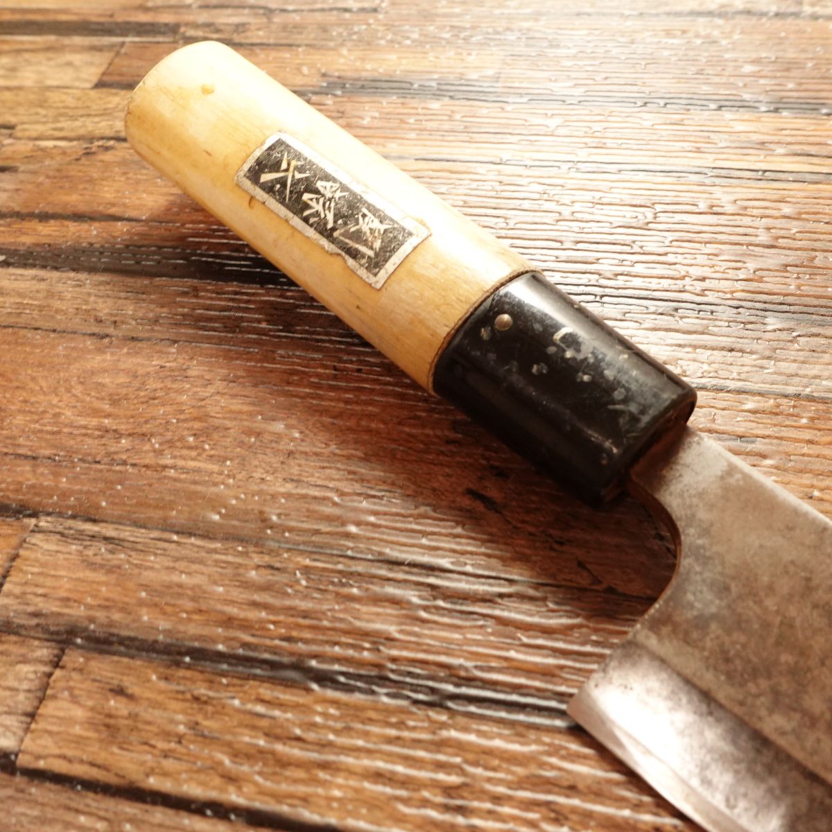 Sekimagoroku Aji-kiri Knife, Sharpened, Ginju Series, Ko-Deba Style, Hagane Steel, 105mm