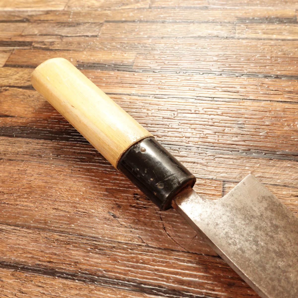 Sekimagoroku Aji-kiri Knife, Sharpened, Ginju Series, Ko-Deba Style, Hagane Steel, 105mm