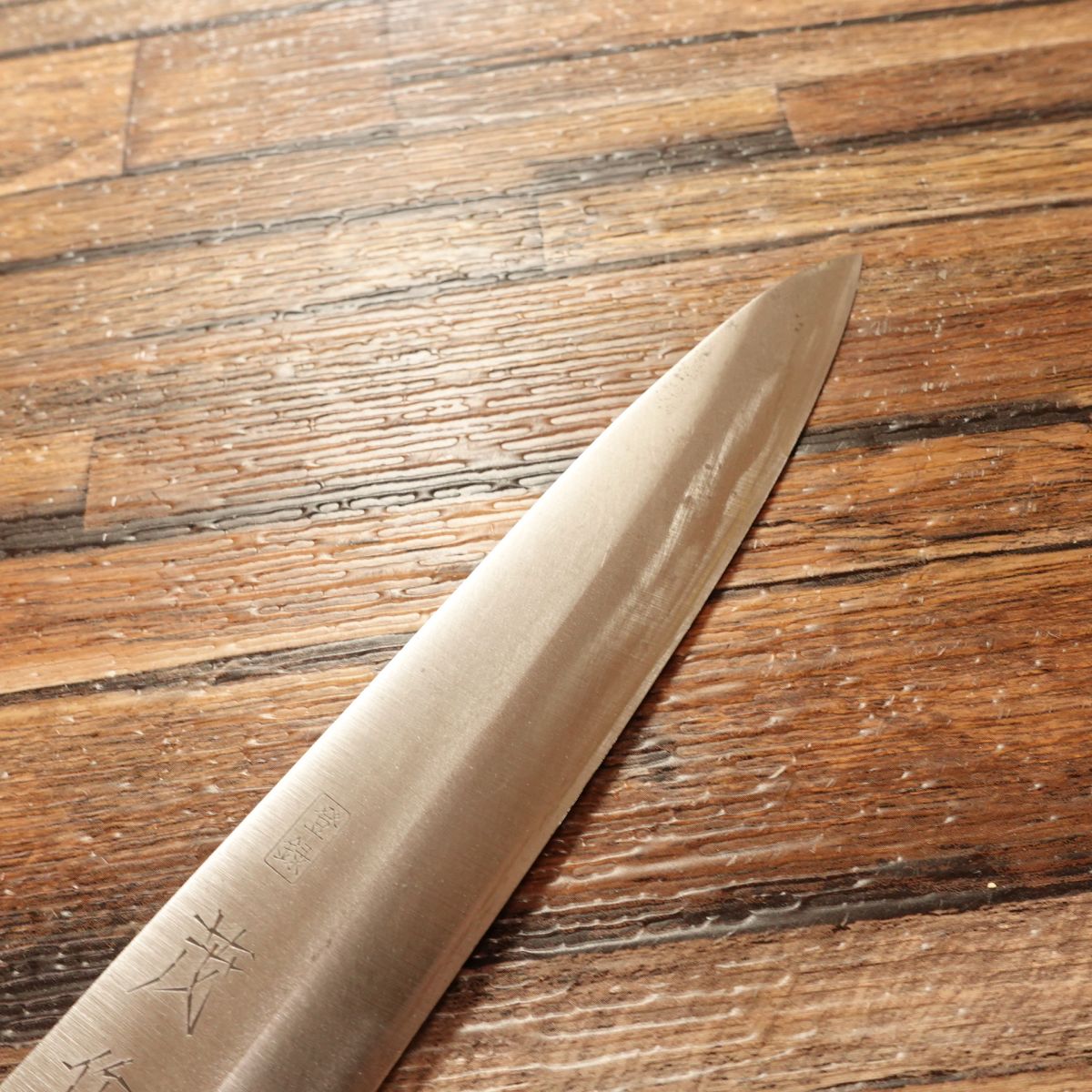 Mosaku Yanagiba Knife, Sharpened, Sashimi Knife, Marble Handle, Light Use, 185mm